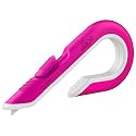 Slice Box Cutter, Heavy Duty Utility Knife, Safe Ceramic Blade Lasting 11x Longer than Metal, Pink, 1 Pack