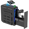 Slider Gun Safe for Handgun Biometric 3 Ways Access Mounted for Bedside