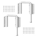 Sliding Door Loop Lock Latch, 2-3/8 Inch Barn Door Lock White 2PC