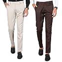 Slim Fit 2 Formal Trousers Combo for