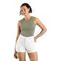 Slim Fit Cotton Crew Neck Tank Top