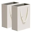 Slim Laundry Hamper with Adjustable Long Handles, 45L Small Laundry Baskets with Mesh Top, Narrow Dirty Clothes Hamper for Bedroom, Closet, and Bathroom - Beige, 2 Packs