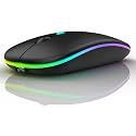 Slim Wireless Mouse with Rechargeable Battery 