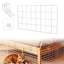 Sliner 12 Pack White Under Bed Blocker for Pets Metal Under Couch Blocker 16" L x 7.9" H Sofa Couch Barriers for Dogs Pets Cats Toys Items with 49 Accessories