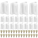 Sliner 20 Pcs Pocket Door Bottom Guide 1-1/8 Inch Jamb Mount Sliding