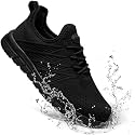 Non Slip Work Shoes for Men Slip On Sneakers, All Black US 6.5-13