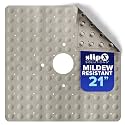 SlipX Solutions 21"x21" Mildew Resistant Non Slip Shower Stall Mat, Tan