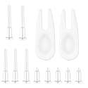 Sliverdew 12 Pieces Exercise Ball Plug Replacement Kit Yoga Ball Fitness Exercise Ball Air Stopper Plug Pin Adapter Kit for Fitness Exercise Ball Inflatable Bed Pool