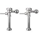 Sloan Royal 110 Exposed Manual Water Closet Flushometer, 3.5 GPF Manual Flush Valve - Single Flush Non-Hold-Open Handle, Fixture Connection Top Spud, Polished Chrome Finish, 3010100 (Pack of 2)