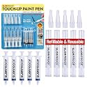 Slobproof Refillable Touch-Up Paint Pen, Pack of 5 - Precision Brush Tip