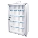 Slot Box,Storage Box,Office Storage,Lock Box Phone,Key Lock,Phones Holder Storage Box,Wall-Mounted (Silver 60Slots)