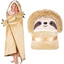 Sloth Wearable Hooded Blanket for Adults – Super Soft Warm Cozy Plush Flannel Fleece Throw &amp; Sherpa Hoodie Cloak Wrap - Sloth Gifts for Women Adults Girls and Kids
