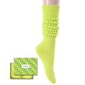 Slouch Socks for Women - Green Purple Long Boot Stack Socks, Orange Yellow Pink Blue Gifts