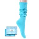 Slouch Socks for Women - Green Purple Long Boot Stack Socks, Orange Yellow Pink Blue Gifts