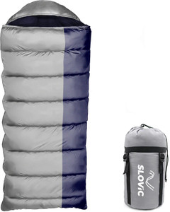 slovic camping 0-10 c ideal for indoors  outdoors waterproof sleeping bag grey