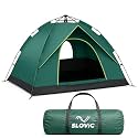 Slovic Portable Tent House for Camping | Ideal for 3 People | Water-Proof Tent House for Adults | Camping Accessories for Outdoor | Ideal for Picnic, Travel, Hiking, Outdoor | Green