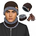 SLOVIC Winter Cap for Men &amp; Women | Neck Scarf, Gloves &amp; Acrylic Woolen Cap | Winters Wear for Men | Thermal Wear Winter-Caps for Women | Breathable, Lightweight &amp; Windproof