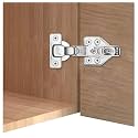 Slow Motion 3D Cabinet Hinges, Pack of 2 Pairs, for Overlay Doors Wardrobe 0 Degree mild Steel Hinges with auto Close Feature Pack of 2 Pairs (4 pcs)