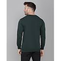 SLOWLORIS Men39s Fleece Black Round Neck Sweatshirt
