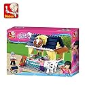 Sluban Beach Restaurant Building Block Educational Toy,Multicolor