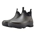 Sludgy 6" 4mm Black | Insulated Waterproof Rubber Ankle Waterproof Shoes for Rain and Mud, Fishing, Hunting