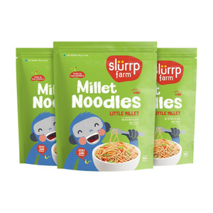 slurrp farm little millet no maida not fried hakka noodles 3 x 192 g