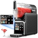 Slushie Machine No Ice Needed, Auto-Clean, Slushy Machine for Home, 220W Quick Frozen Drink Maker with 6 Preset Programs for Margaritas, Frappés, Milk Shake and More, LED Display, Black, 88oz