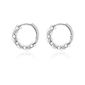 SLUYNZ 925 Sterling Silver Pearls Twist Hoop Earrings for Women Teen Girls Pearls Hoop Earrings Wedding Bridal Earrings