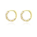 SLUYNZ 925 Sterling Silver Pearls Twist Hoop Earrings for Women Teen Girls Pearls Hoop Earrings Wedding Bridal Earrings