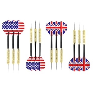 slyk professional steel tip dartsmagnetic darts set bullseye pro dart series sharp pointed tip darts for dartboard game pack of 12 - steel darts