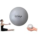 SLYK Toning Ball Soft 1 kg Weighted Vinyl Mini Ball, Natural Sand Filled Medicine Ball for Core Strengthen, Gym, Physiotherapy & Yoga (Grey)