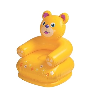sm enterprises happy beautiful comfortable infalatable teddy bear shape animal chair assortment multicolor