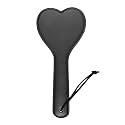 SM Spanking Sexual Wide Paddle, 11.2inch Faux Leather Heart Sex Toys for BDSM Cosplay