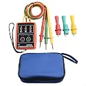 SM852B 3 Phase Tester with LED & Buzzer Indicator, Phase Rotation and Open Phase Detector Meter for AC Voltage 60V-600V, Portable Three Phase Analyzer, Compatible with