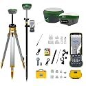 SMA28H Laser RTK & SMA26 Pro Base GNSS Survey System | 2cm Accuracy Non-Contact Laser Measurement (30m), AR Real Scene Stakeout, 120° Tilt Survey, 15km UHF (Included Tripod & Pole & Tribrach)