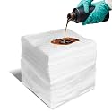 Smaafit 15"x18" Oil Absorbent Pads 200 Pack - Heavyweight Polypropylene Mats for Garage Floor &amp; Marine, 24oz/Pad, 30 Gal Total, Tear-Resistant, Floatable