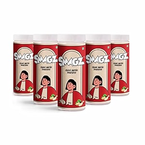 smagz chilli garlic roasted flavoured peanut healthy namkeen and snacks ready to eat pack of 5 750g 150gx5
