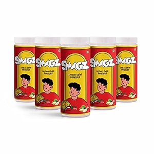 smagz lemon chilli roasted flavoured peanut healthy namkeen and snacks ready to eat pack of 5 750g 150gx5