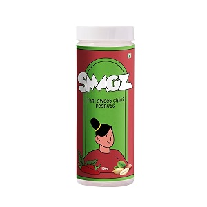 smagz thai sweet chilli roasted flavoured peanut healthy namkeen and snacks ready to eat 150g