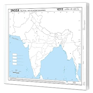small - 100 india political outline map for school  100 tear-out sheets for mapping and charting practice