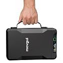Small Biometric Gun Safe with Carry Handle and LCD, Fingerprint Portable Handgun Pistol Safe for Car Travel,Bedside,Nightstand