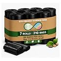 Small Black Garbage Bags 17x19 Inch Trash