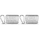 Small Carabiner Clip Hooks, 10pcs 1.57 inch Carabiners Heavy Duty, 304 Stainless Steel Spring Snap Hook Fits Camping Hiking, Metal Clips for Rope Chain Keychain Keys Rings (Pack of 2)