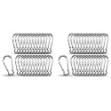 Small Carabiner Clip Hooks, 25pcs 1.57 inch Carabiners Heavy Duty, 304 Stainless Steel Spring Snap Hook Fits Camping Hiking, Metal Clips for Rope Chain Keys Rings (Pack of 2)