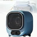 Small Condenser Spin Dryer with Stainless Steel Tub,with Dual Temperature Control Probe,Spin Condenser Clothes Dryer,0.8kg Load Capacity for Home, Apartments and RVs Compact for Small Spaces(D)
