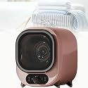 Small Condenser Spin Dryer with Stainless Steel Tub,with Dual Temperature Control Probe,Spin Condenser Clothes Dryer,0.8kg Load Capacity for Home, Apartments and RVs Compact for Small Spaces(C)