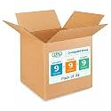 Small Cube Moving &amp; Shipping Boxes 9"L x 9"W x 9"H (25-Pack) - Extra Strength 200 lb vs Regular - Corrugated Packing Boxes for USPS/UPS/FEDEX - Moving Box - Small Packing Box by IDL Packaging