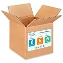 Small Cube Moving &amp; Shipping Boxes 6 x 6 x 6 inches (5-Pack) - Extra Strength 200 lb vs Regular - Corrugated Moving Boxes for USPS/FEDEX - Packing Box for Moving - Cardboard Box by IDL Packaging