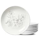 Small Dessert Plates Set of 8, Ceramic Appetizer Plates 6 Inch Round