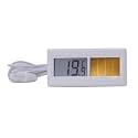 Small Digital Thermometer, Digital LCD Thermometer Temperature Monitor with 1M Cable 50 to 70 Degree Solar Thermometer Sensor